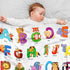 Animal Baby Blanket for Kids, 26 Letters Animal Blankets for Toddler Girls Boys, 40x50 Inches Wild Animal Baby Nursery Blanket, Soft Fleece Throw ...