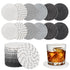 12 Pcs Absorbent Drink Coasters, 6 Styles Handmade BOHO Woven Coasters for Coffee Table, Heat Resistant Cotton Coasters for Coffee Table, Kitchen,...