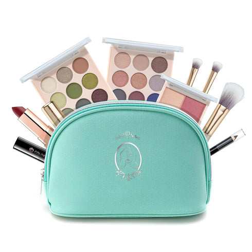 Color Nymph All In One Makeup Kit, Makeup Gift Set for Beginners Teenager Girls with Eyeshadow Palette Blush Lipstick Lip Pencil Eye Pencil Brush ...