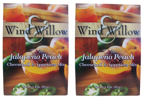 Wind & Willow Savory Jalapeno Peach Cheeseball and Dip Mix (Pack of 2)...