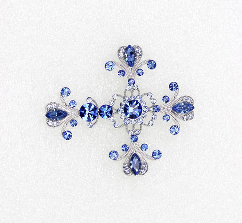Faship Gorgeous Rhinestone Crystal Cross Crucifix Pin Brooch...