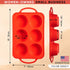 Regular Size 6 Cup Silicone Muffin Pans for Baking - Non-Stick Silicone Cupcake Pans for Baking, Easy-Release, Metal Handles, BPA-Free, Dishwasher...