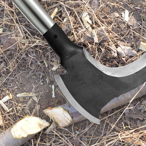1 Pcs High Manganese Steel Double Scythe,Steel Grass Sickle,Agricultural Hand-Motor Weeding,Blade Thickness 2.8mm,Weeding Scythe Sickle for Outdoo...