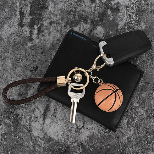 Basketball Gift Keychain, Novelty Sports Ball Key Chain for Boys Sports Fan Basketball Key Rings Inspirational Gift...