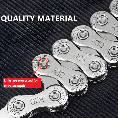 Bike Chain, 6/7/8 Speed Bicycle Chain Replacement, 1/2"x3/32" 116 Links Chain for Road Bike/BMX/MTB, Bicycle Accessories...