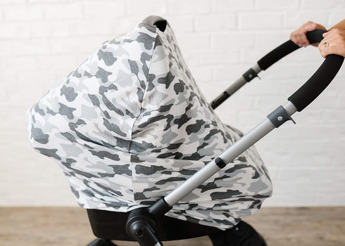 Copper Pearl Multi-Use Cover: Car Seat Covers, Nursing Cover, and Stroller Cover for Sun - Stretchy Fabric, All-Season Use, Stylish Designs, Easy ...