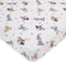 Disney Mickey Mouse Light Blue, White, and Tan Donald Duck, Goofy, and Pluto Super Soft Nursery Fitted Crib Sheet...