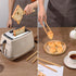 4 Pcs Bamboo Tongs Set: Wooden Tongs for Cooking, 11.8in Kitchen Long Tongs & 9.8in Toaster Tongs, Bamboo Tongs for Kitchen Salad, Bacon, Pickles,...