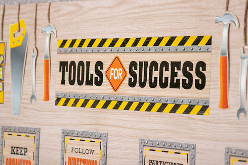 BULLETIN BOARD SET MINI UNDER CONST TOOLS for SUCCESS 31 PCS...