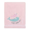 NoJo Under The Sea Whimsy Pink and Blue Narwhals Super Soft Appliqued Baby Blanket...