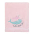 NoJo Under The Sea Whimsy Pink and Blue Narwhals Super Soft Appliqued Baby Blanket...