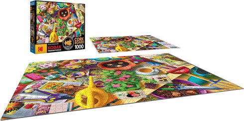 RoseArt - Kodak Premium Cork - Inside The Gardener's Shed - 1000 Piece Jigsaw Puzzle for Adults...