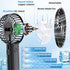 Portable Hand Held Fan-Handheld Personal Fan Rechargeable with 4 Speeds,Super Quiet,16 Hours of Use-Perfect for Airplane Beach Travel,Office,Gifts...