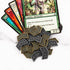 40 PCS Antique Metal Buff Counter Tokens with Velvet Bag Magic The Gathering Token Creature Stats or Loyalty Counters for MTG CCG Card Gaming Acce...