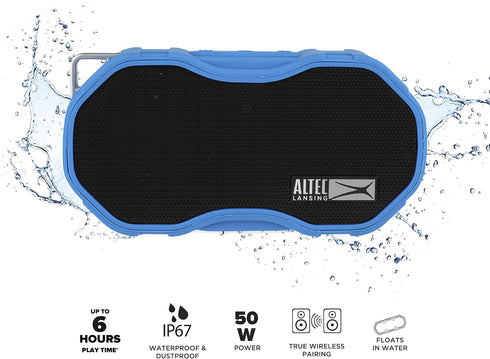 Altec Lansing Baby Boom XL - Waterproof Bluetooth Speaker, Wireless & Portable Speaker for Travel & Outdoor Use, Deep Bass & Loud Sound, 1 Pack, B...