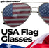 grinderPUNCH 2 Pair Combo Patriotic American US Flag Sunglasses Bulk USA...