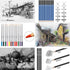 Drawing Pencils 38pcs Art Supplies Sketching Pencil Set with Graphite Pencils,Watercolor Pencils with Brushes,Charcoal Pencils for Artists Kids Be...