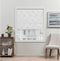 Exclusive Home Prague Trellis 100% Blackout Polyester Roman Shade, 31"x64", White...