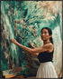 Posterizer 1 pcs-artist at work-painting portrait-1-Collectibles & Fine Art Gift for Men Women Entrepreneur Teens Decor for Home & Office- unfram...