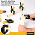 6 inch Spring Clamps Heavy Duty - 4 Pack Large Plastic Clamps for Woodworking, Crafts, Backdrop and Pool Cover with 3 inch Mouth Opening - Rust Fr...