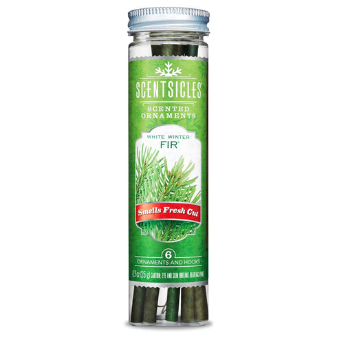 Scentsicles - 04314-024 Scented Christmas Ornaments for Christmas Tree, All Natural Holiday Air Freshener (White Winter Fir Holiday Fragrance) Inc...