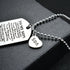 To My Son from MOM I Want You To Believe Love Mom Dog Tag Military Air Force Navy Coast Guard Necklace Ball Chain Gift for Best Son Birthday and G...
