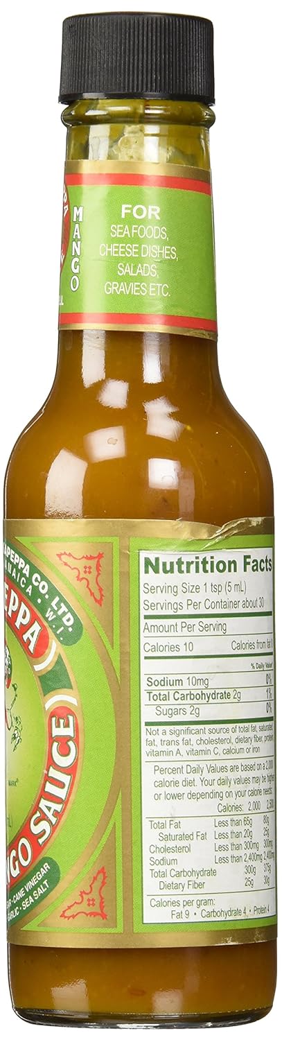 Pickapeppa Gingery Mango Hot Sauce 5oz (Pack of 3)...