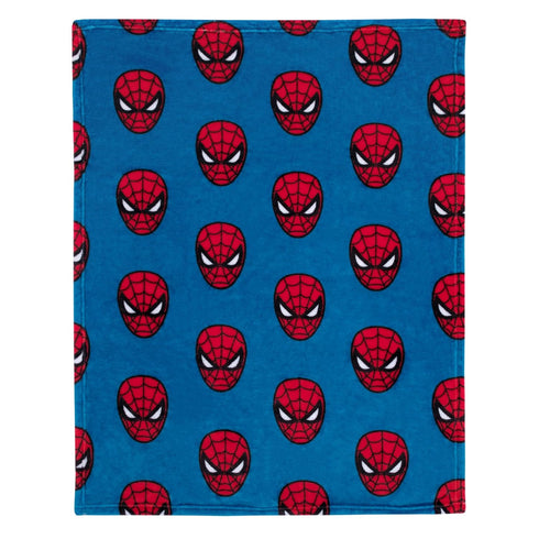Marvel Spiderman Royal Blue and Red Super Soft Baby Blanket...