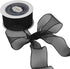 VATIN Christmas Ribbon Sheer Organza Wired Ribbon 1-1/2 inch 25 Yards (75Ft) -Black,Perfect for Making Bows and Wreaths...