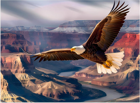Jigsaw Puzzles for Adults 500 Pieces, Eagle Puzzles for Kids Teens Elderly Interlock Perfectly Letter on Back No Dust, Home Decor Family Fun Puzzl...