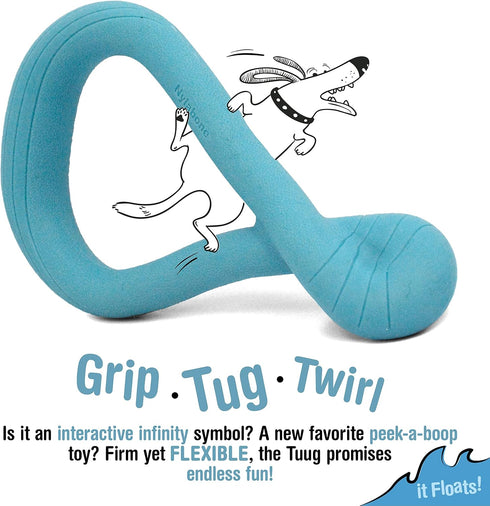 Nylabone Tuug Interactive Dog Toy for Dog Enrichment - Firm Yet Flexible Dog Tug Toy for Creative Play & Dog Exercise - Play Toy Not Intended for ...