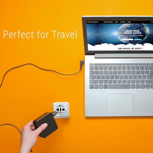 Unidapt 2-pack Europe Travel Plug Adapter, USA to European Plug Adapters, Travel from US Canada America Mexico to EU Europe Italy France Germany S...