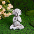 Meditation Dog Statue Dachshund Statue Garden Decor Resin Zen Dog Buddha Meditation Yoga Collectibles for Patio, Terrace, Lawn and Outdoor Garden ...