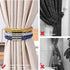 NICEEC 2 Pack Strong Magnetic Curtain Tiebacks Modern Simple Style Drape Tie Backs Convenient Decorative Weave Rope Curtain Holdbacks for Thin or ...