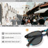 CARFIA Retro Polarized Sunglasses for Men UV400 Protection Classic Square Hand-crafted Acetate Frame...