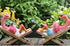 Pink Flamingo Garden Statues Flamingo Ornaments Small Flamingo Statue Summer Tropical Coastal Desk Decor Yard Art Ornament Housewarming Gifts Outd...