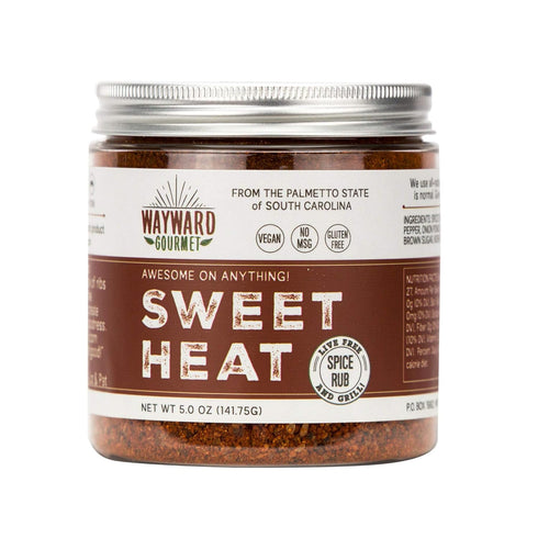 Sweet Heat Rub & BBQ Seasoning by Wayward Gourmet - Best BBQ Grill Seasoning Rub - Made for Chicken, BBQ Meat, Pork, Ribs, Hamburger, Steaks - Dry...