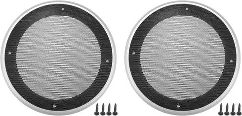 ACROPIX Universal 6.5" Car Speaker Grills Cover Mesh Round 6.5 Inch Audio Speaker Subwoofer Guard Protector Case with Mounting Screws Iron ABS Sil...