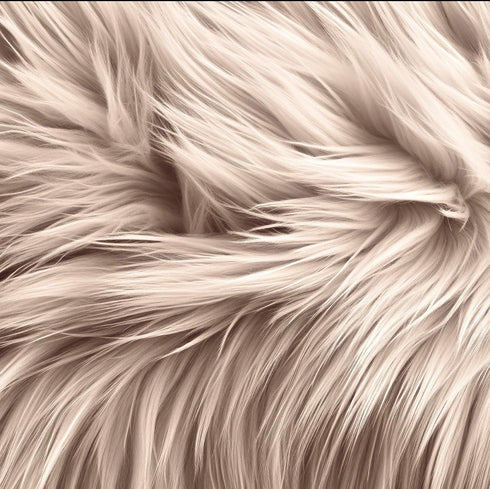 FabricLA Shaggy Faux Fur Square - 10" X 10" Inches Pre-Cut - Use Fake Fur Fabric for DIY, Craft Fur Decoration, Fashion Accessory, Gnome, Hobby - ...