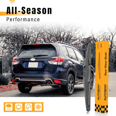AUTOBOO 14 Inch Rear Wiper Blade Replacement for 06-21 Subaru Forester Outback, 07-11 Honda CRV, Fit,14-17 Acura MDX,RDX, Infiniti QX70, FX50,EX37...