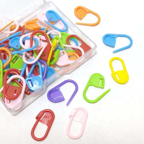 60Pcs Colorful Knitting Markers Crochet Clips Crochet Pins Bulk Stitch Markers Locking Stitch Knitting Place Markers DIY Craft Plastic Safety Pins...