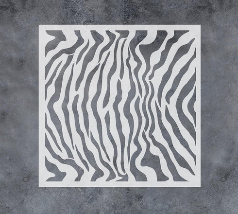 GSS Designs Zebra Stencils for Painting on Wood Canvas Paper Fabric Floor Wall Tile Zebra Skin Stencils 12x12Inch Reusable DIY Art and Craft Stenc...