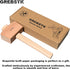 GREBSTK Wooden Mallet Manual Ice Hammer Mallet Beech Solid Carpenter Woodworking Mallet 12"...