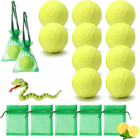 Snake Repellent for Yard Powerful 10 Pack Pet Safe Snake Away Repellent for Outdoors Camping Natural Snake Be Gone Repellent Balls to Keep Snakes ...