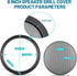 8 inch Metal Mesh Round Speaker Grill Cover, Universal Radio Speaker Grills Decorative for Car Speaker Mounting Home Audio DIY, Mesh Subwoofer Gri...
