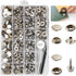 BIOUU Canvas Snap Kit Tool - 363PCS Stainless Steel Snap Fastener Kit for Boat Covers, Carpets and Furniture...