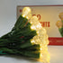 Battery Operated Christmas Lights, 16FT 50 LED G12 String Light with Remote Timer 8 Modes for Indoor Outdoor Holiday Wreath Xmas Tree Décor, Warm ...