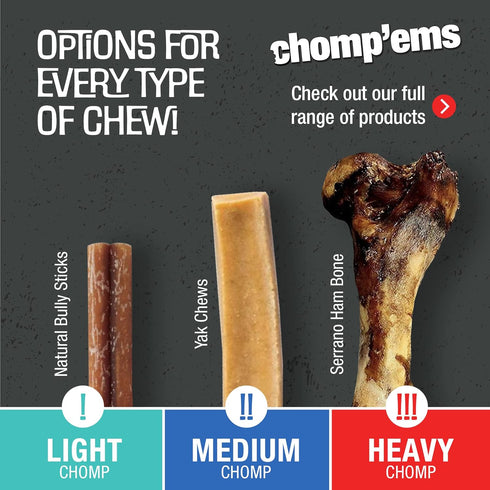 CHOMP 'EMS Ruffin' It 21002 Purehide Dog Chew, 5 oz...