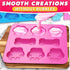 2 Pcs Dog Treat Molds for Baking and Freezing – Bone & Paw Shaped Silicone Dog Treat Mold, Non-Sticking, Blue & Pink – Easy Release Design for Hom...