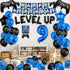9th Video Game Birthday Party Decoration Balloons Game on Party Supplies Set Include Happy Birthday Banner Foil Balloon Latex Balloon Ideal for Ki...